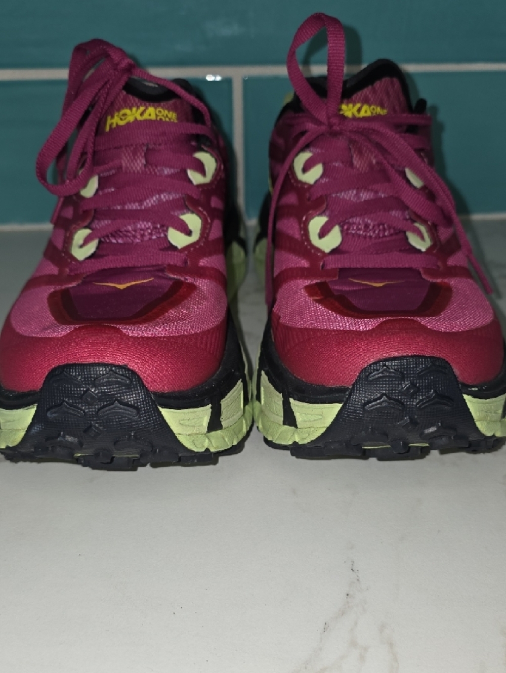 Hoka Women's FESTIVAL FUCHSIA Trail Running Shoes Size 8 - Picture 4 of 11